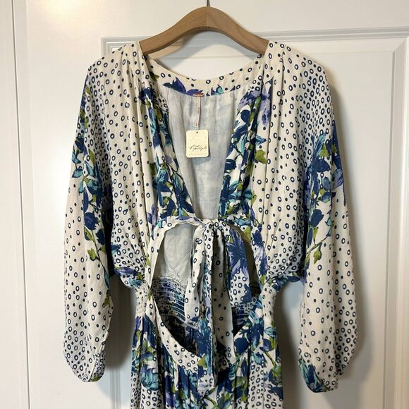 NWT Free People Womens x REVOLVE Paradise Jumpsuit Size Medium Long Sleeve - Picture 4 of 16